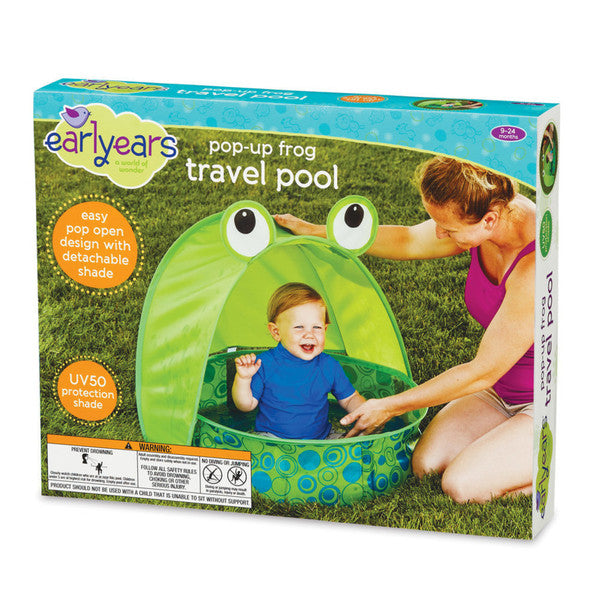 Pop Up Frog Travel Pool – Toyology Toys