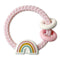Ritzy Rattle Silcone Teether Rattles- Rainbow