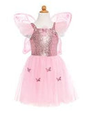 Pink Sequins Butterfly Dress & Wings, Size 5-7