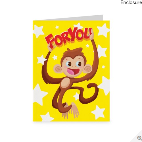 Monkey For You Gift Enclosure