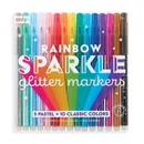 Rainbow Sparkle Glitter Markers