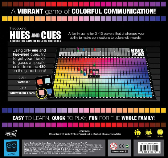 Hues and Cues Board Game