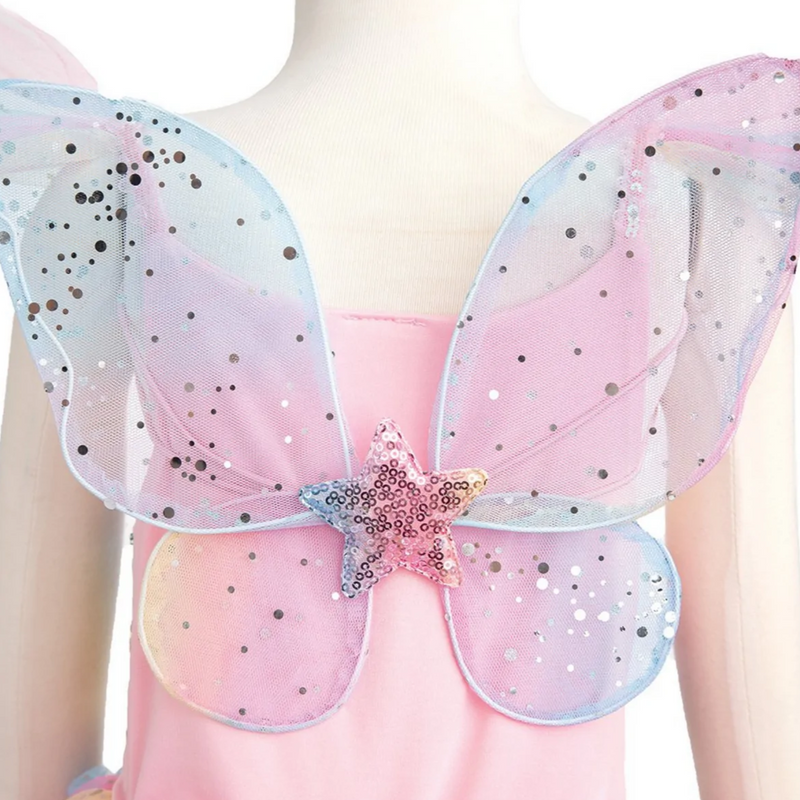 Rainbow Fairy Dress & Wings, Multi, Size 5-6